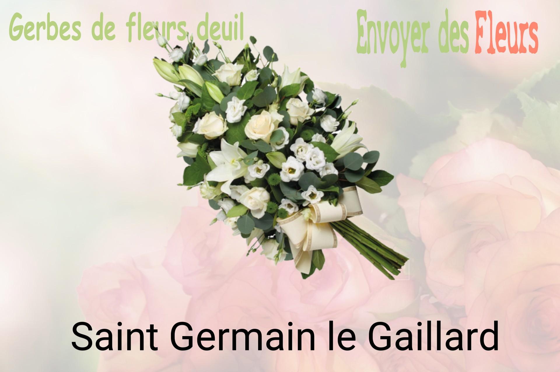 Gerbe de fleurs de deuil livrée à Saint-Germain-le-Gaillard
